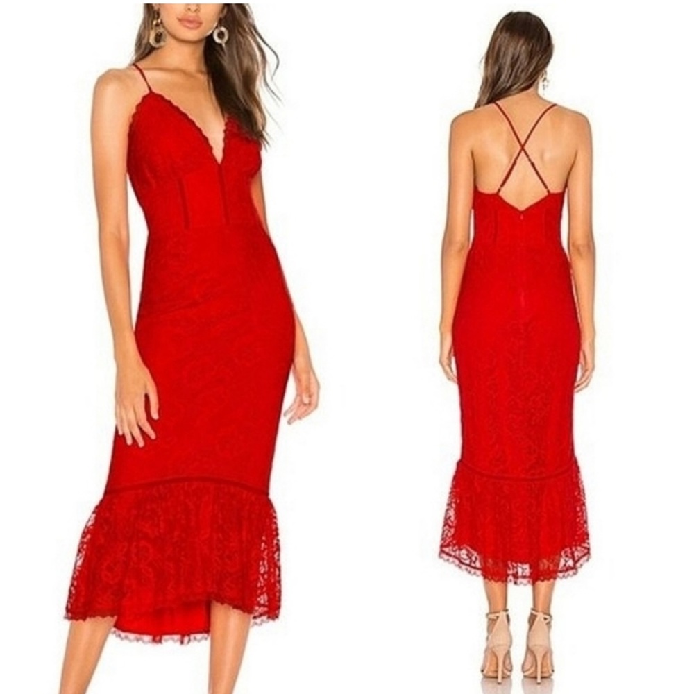 NWT Lovers and Friends Evening Bloom midi dress